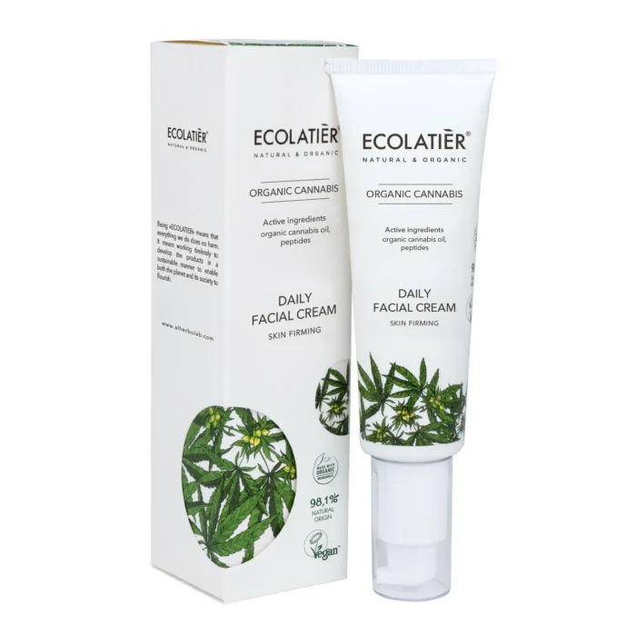 Дневен крем за лице с Канабис - ECOLATIER