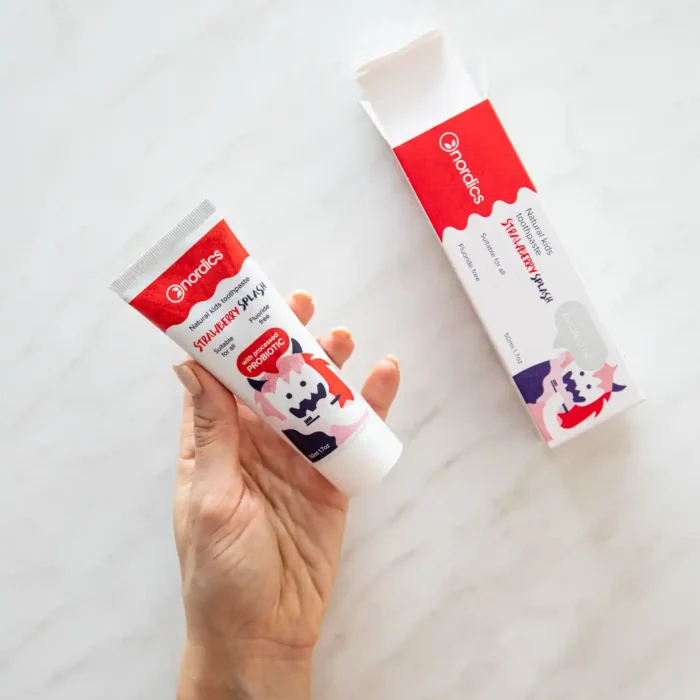 Детска паста за зъби ягода с пробиотик - Nordics - Image 3