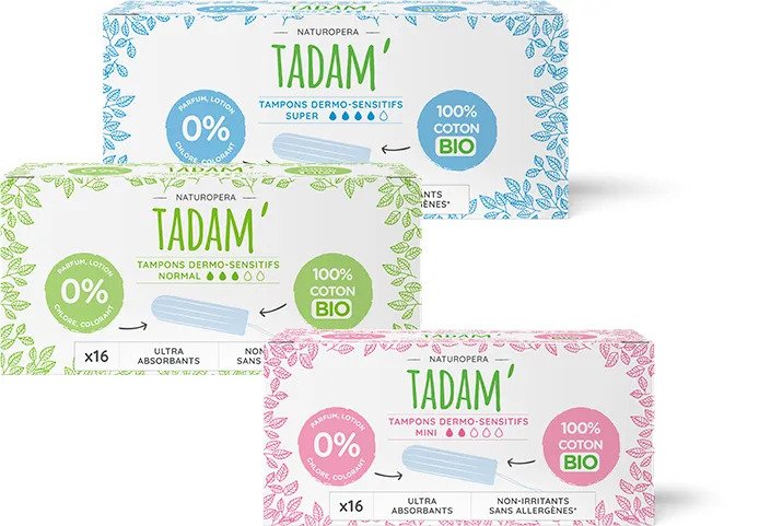 Био дамски тампони SUPER - TADAM