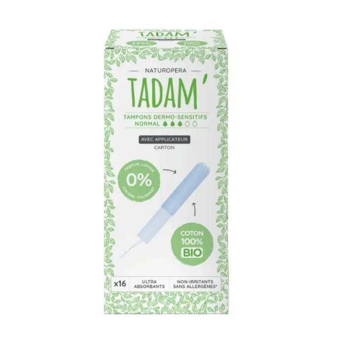 Био дамски тампони NORMAL с апликатор - TADAM