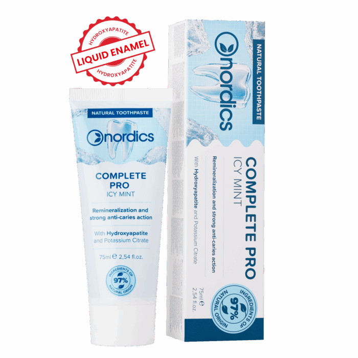 Натурална реминерализираща паста за зъби Complete PRO - Nordics
