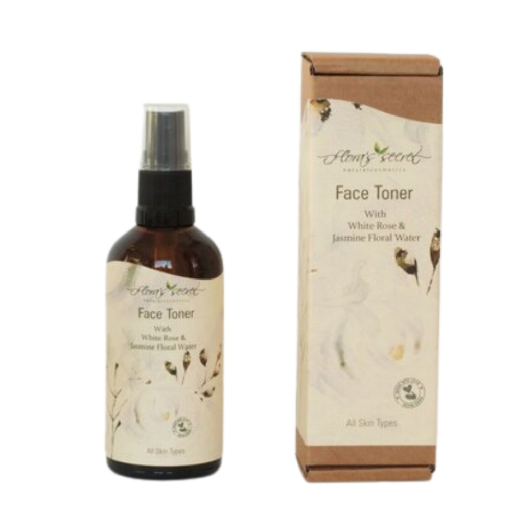 Тонер за лице с флорална вода от бяла роза и жасмин - Flora’s Secret