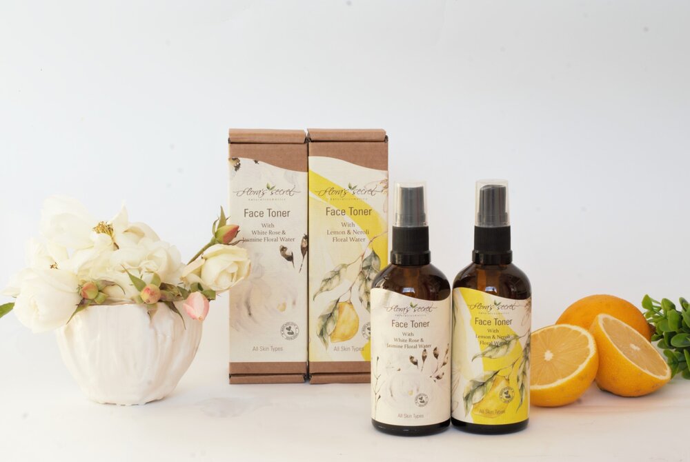 Тонер за лице с флорална вода от бяла роза и жасмин - Flora’s Secret