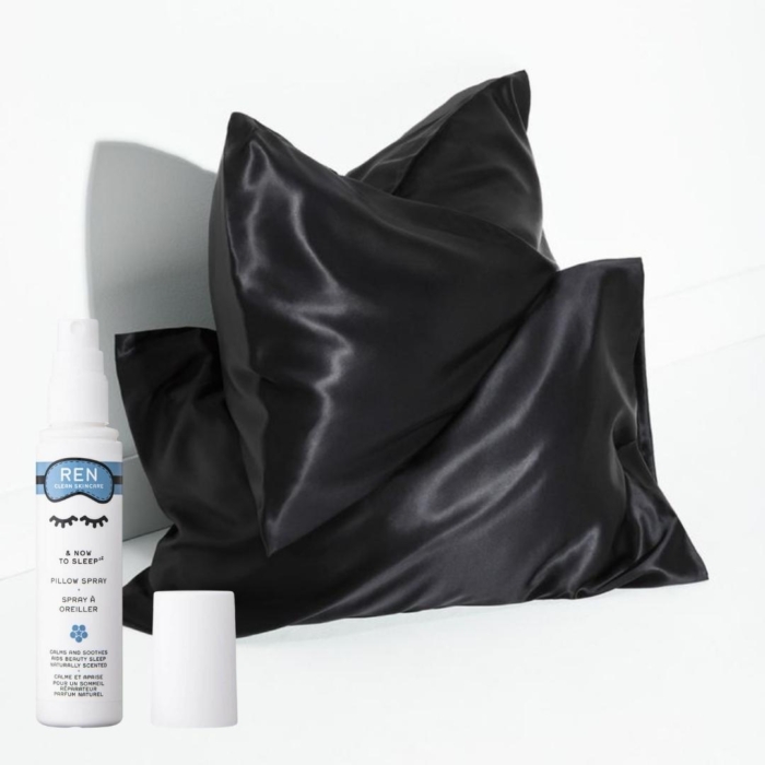Сет калъфка от веган коприна + спрей за сън REN - Image 1
