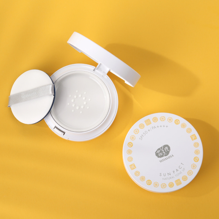 Organic Flowers Sun Pact SPF50 - Tone Up - Whamisa
