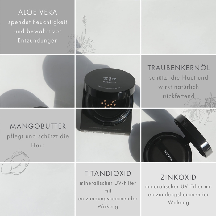 Whamisa - BB крем SPF50+ Pact - Organic Flowers - Image 5