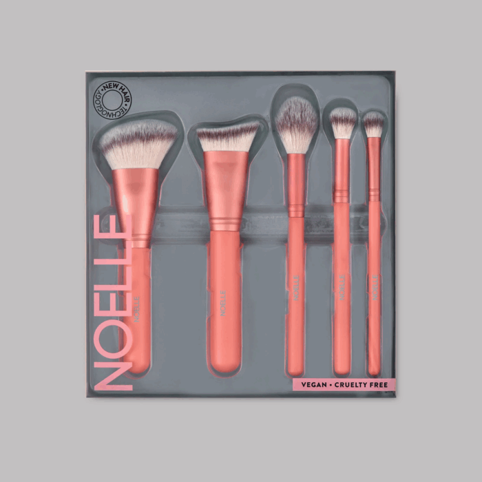 Комплект четки за грим за хайлайтър и контур 5/1 NOELLE