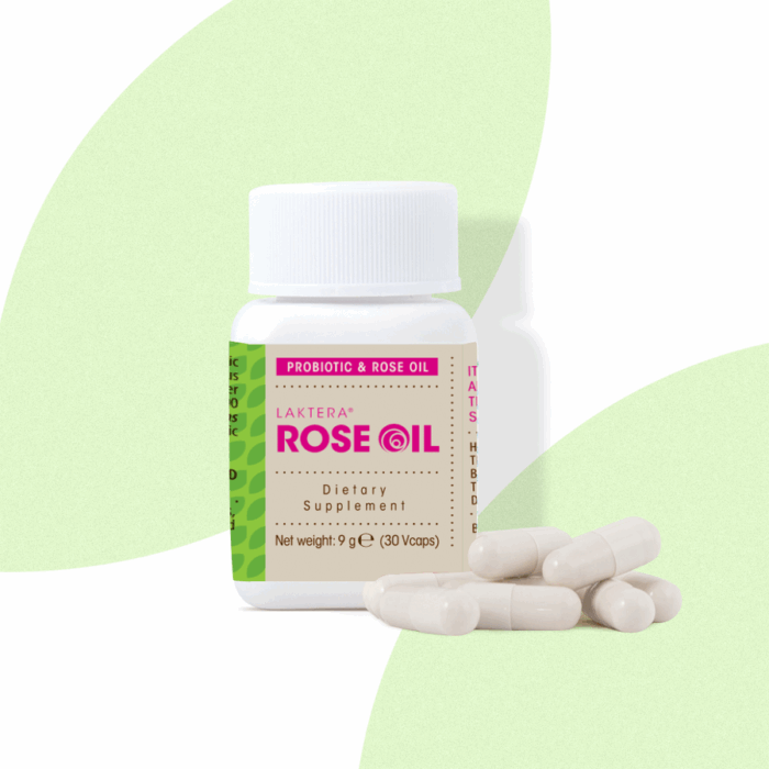 Пробиотик капсули Laktera Rose oil