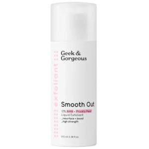 Ексфолиращ тоник Smooth Out с 12% AHA (10% гликолова + 2% млечна киселина) - Geek&Gorgeous