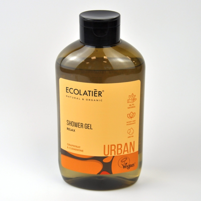 Душ гел Relax с грейпфрут и климентин - Ecolatier