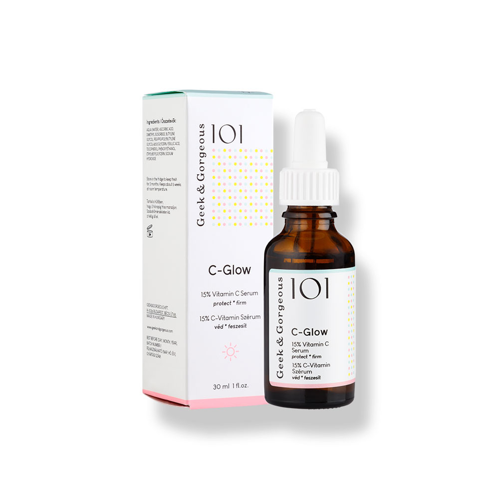 Geek-and-Gorgeous-101-C-Glow-serum-витамин-с-аскробинова-киселина Серум 15% Vitamin C +Ferulic Acid - C-Glow - Geek&Gorgeous