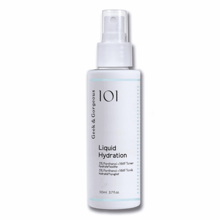 Хидратиращ и успокояващ флуид тонер 5%Panthenol + NMF - Geek&Gorgeous