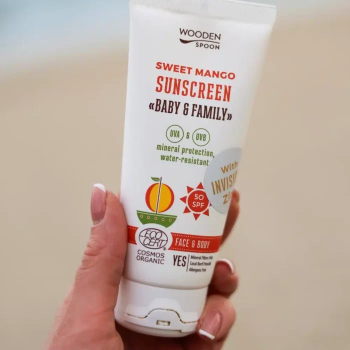 Био Слънцезащитен лосион "SWEET MANGO" SPF 50 – WoodenSpoon - Image 2