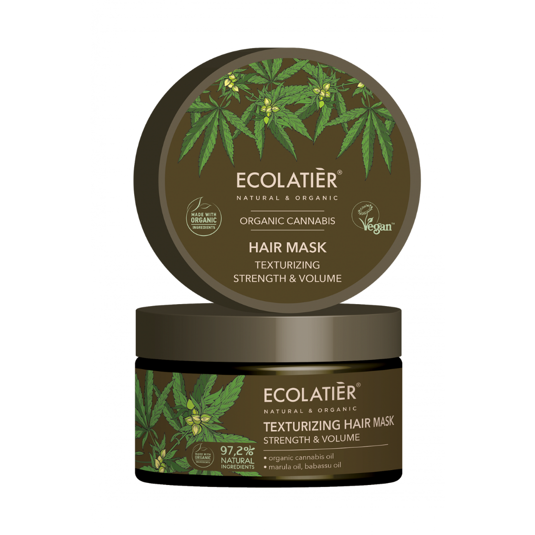 Маска за коса за обем с Канабис - Ecolatier - Odonata Cosmetics