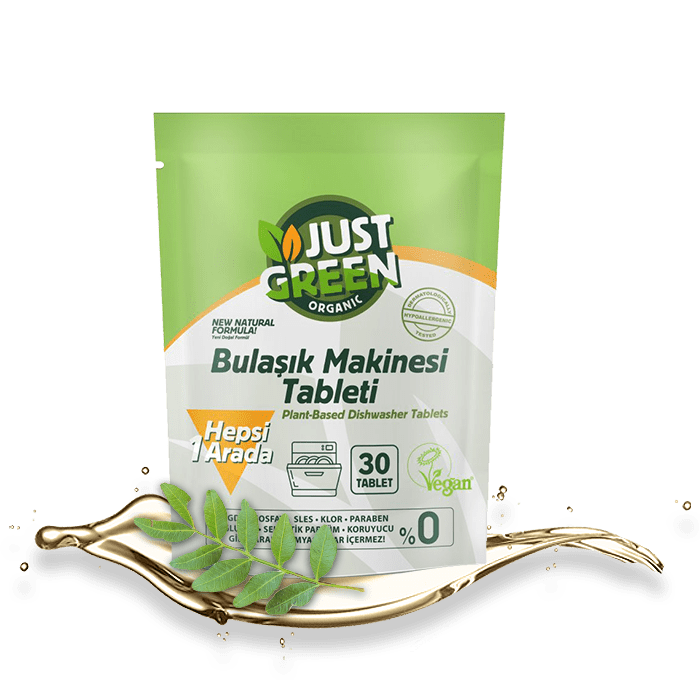 Билкови таблетки за съдомиялна машина - Just Green Organic
