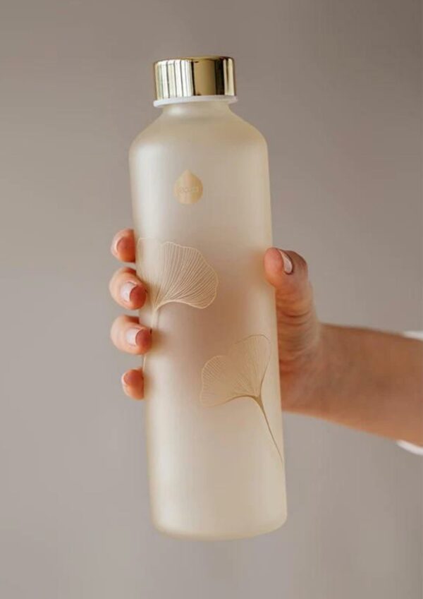 Еко стъклена бутилка за вода equa - Ginkgo /гинко/ 750мл