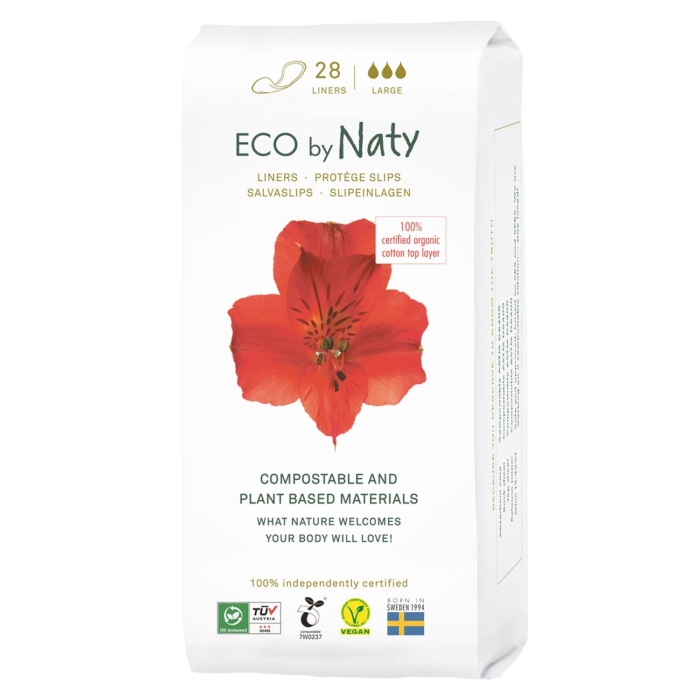ECO by Naty - Ежедневни дамски превръзки - 28бр (големи)