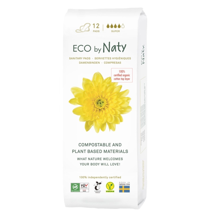 ECO by Naty - дамски превръзки - 12бр (супер)