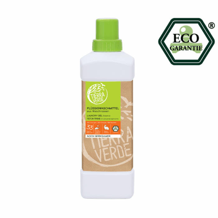 ЕKO Гел за пране от сапунени орехчета с портокал - 1л - Image 1