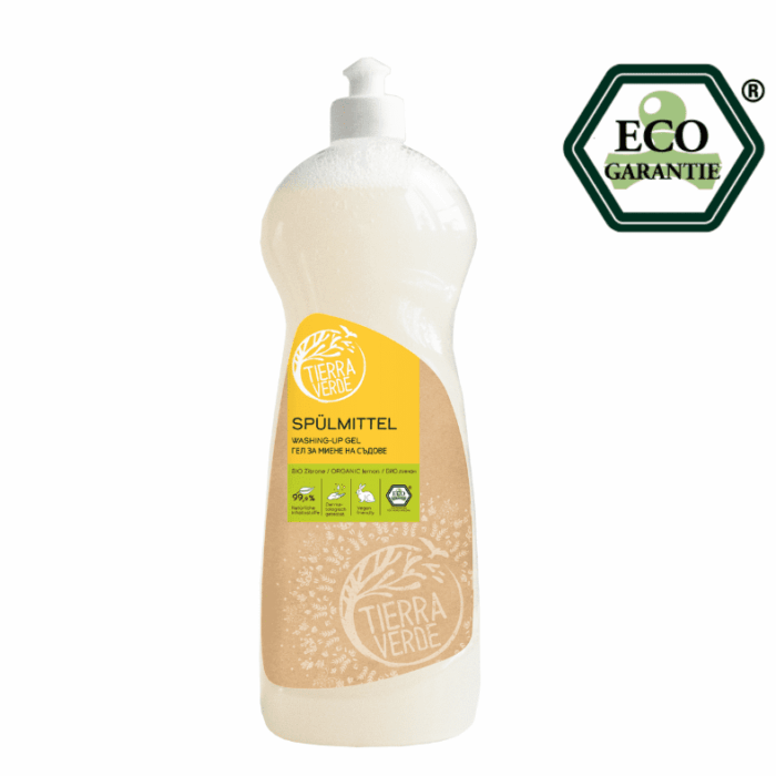 ЕКО Гел за миене на съдове с лимон - 1л