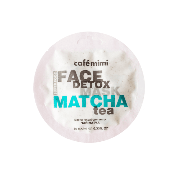 Крем-скраб маска за лице "Matcha Tea & Aloe Vera" - Café mimi