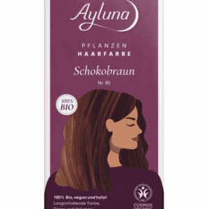 Био веган билкова боя (къна) за коса - AYLUNA - No85 Chocolate Brown