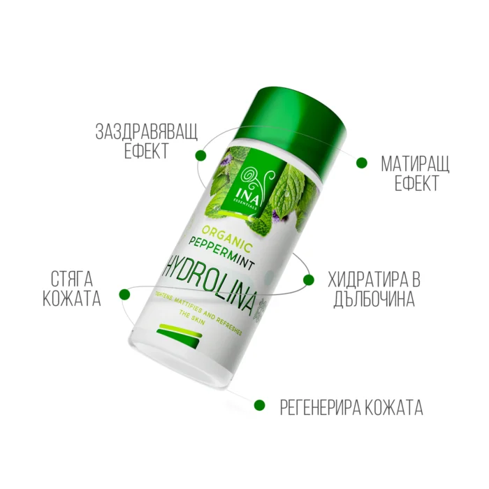 Био Вода от Мента за стягане и матиране на кожата - INAESSENTIALS - Image 2