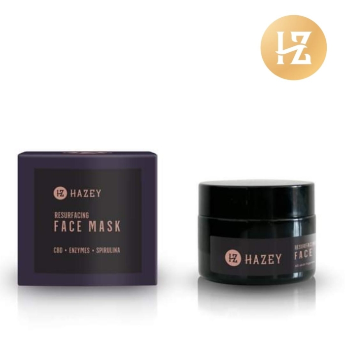 Маска за лице Hazey enzyme green food spirulina+hemp - HAZEY COSMETICS