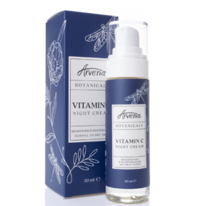 Нощен крем Ботаникълс с витамин C - Arvena Cosmetics