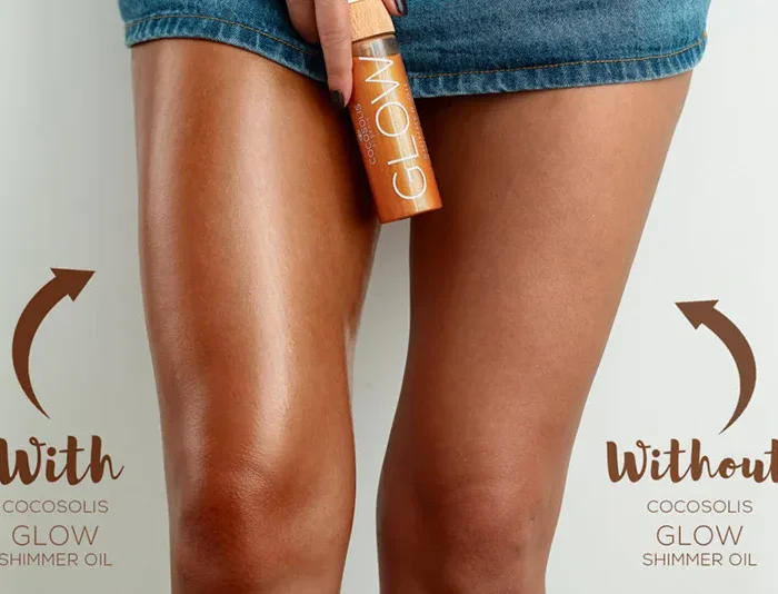 COCOSOLIS - GLOW Shimmer Oil - Oзаряващо сухо масло с блестящи частици - Image 3