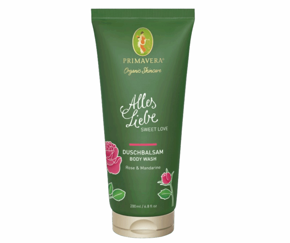 Primavera - Душ гел с Роза и мандарина Sweet love
