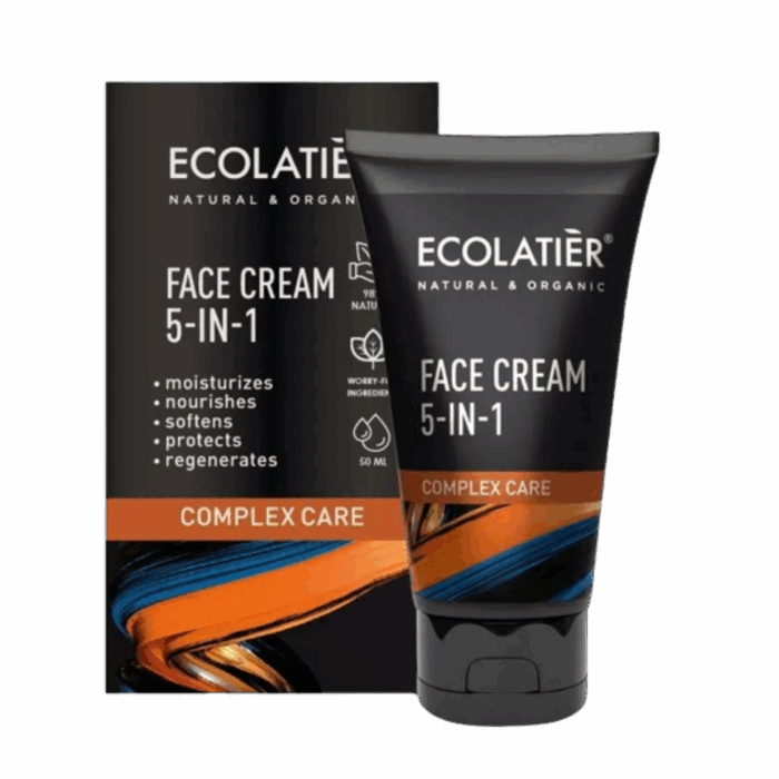 Ecolatier - Мъжки крем за лице 5в1