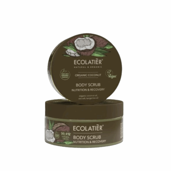Ecolatier - Подхранващ скраб за тяло с Органичен кокос