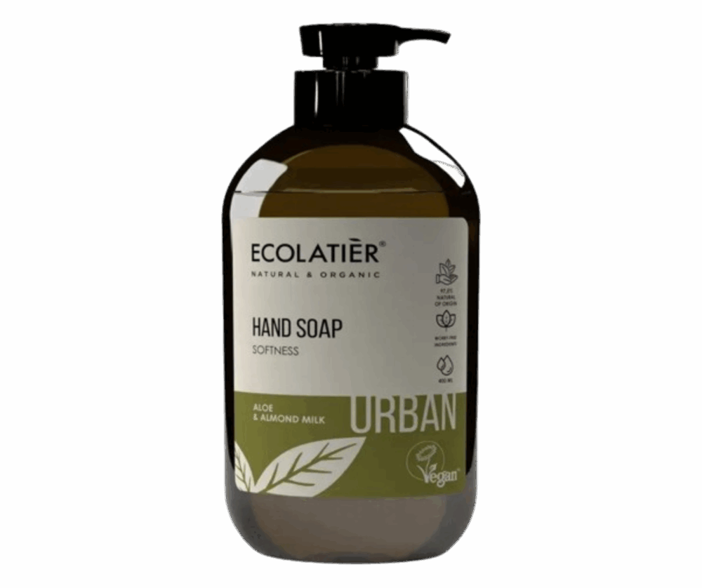 Ecolatier - Течен сапун за ръце с Алое и бадемово мляко Softness