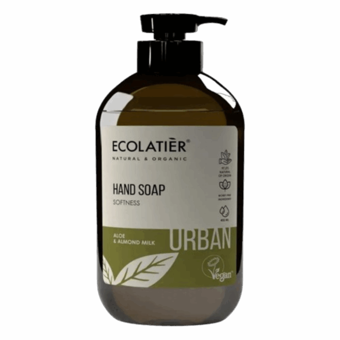 Ecolatier - Течен сапун за ръце с Алое и бадемово мляко Softness