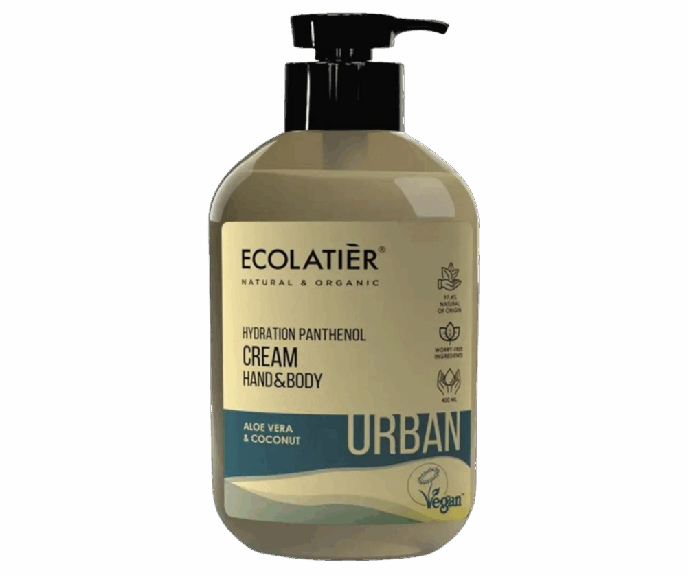 Ecolatier - Хидратиращ крем за ръце и тяло с Пантенол
