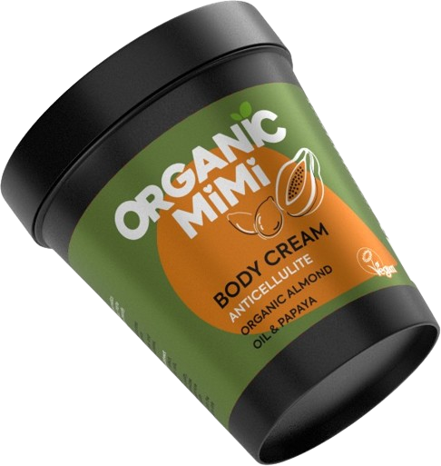 Organic Mimi - Антицелулитен крем за тяло с Бадем и папая