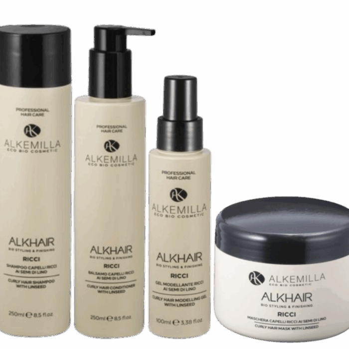 Alkemilla - Сет за къдрава коса - Шампоан, балсам, маска и гел за къдрици