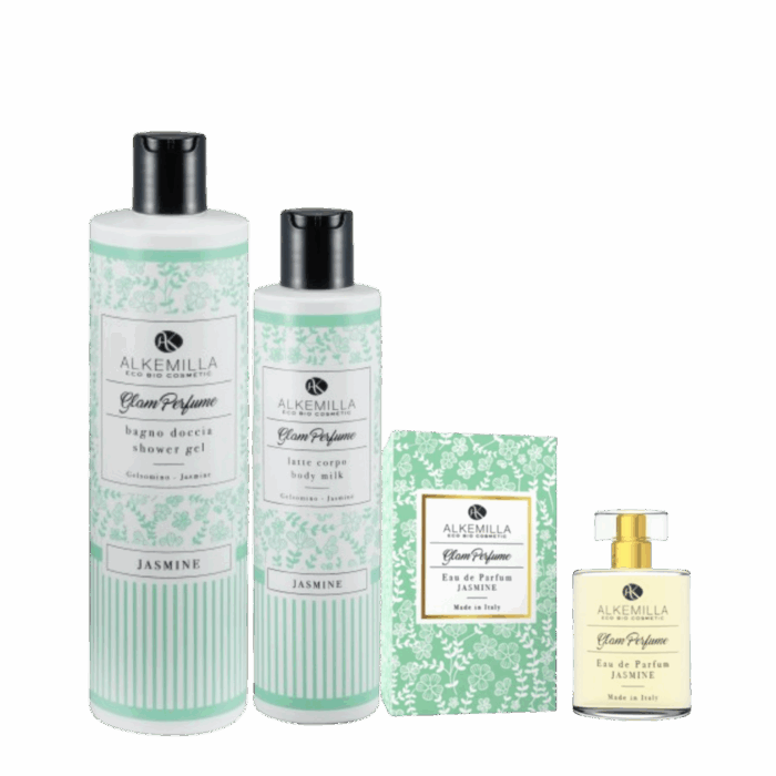 Alkemilla - Сет за тяло JASMINE - Душ гел, лосион за тяло и натурален парфюм