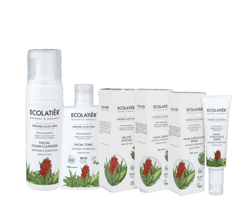 Ecolatier - Сет за лице с алое вера