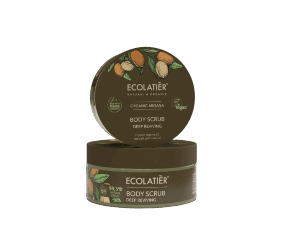 Ecolatier – Възстановяващ скраб за тяло с органичен арган