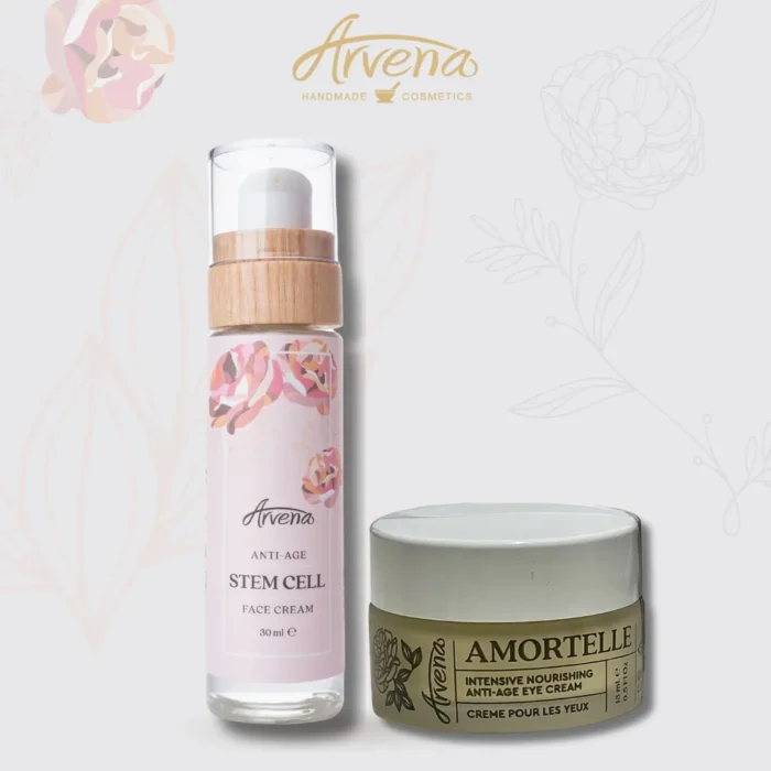 Oколоочен крем + Stem cell крем за лице - ARVENA