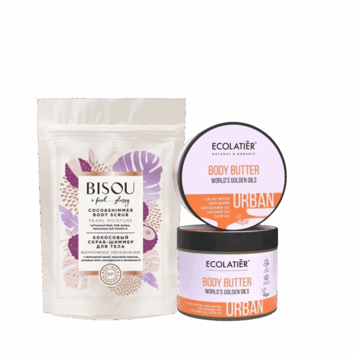 Сет за тяло с масла - Скраб и масло за тяло