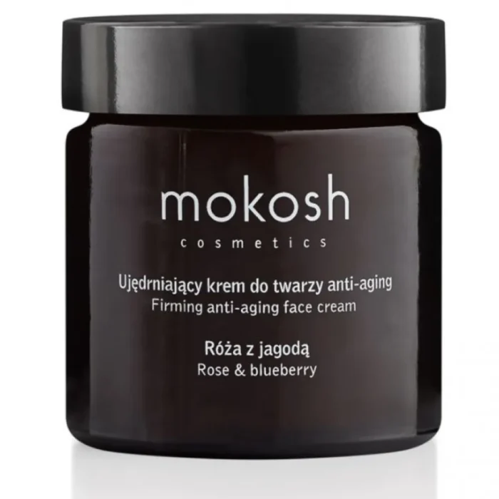 Mokosh - Стягащ крем за лице против стареене с Роза и Боровинка