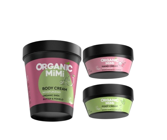 Organic Mimi - Сет за тяло - Лосион, крем за ръце и крем за крака