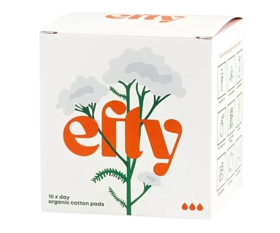 Efty - Дамски дневни превръзки от био памук 10 бр.