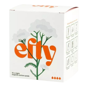 Efty - Дамски нощни превръзки от био памук 10 бр.
