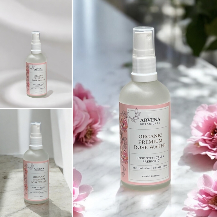 Мист за лице с премиум розова вода със стволови клетки от роза и пребиотик - Image 3