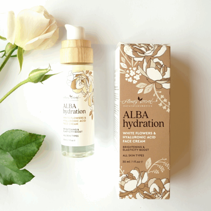 Хидратиращ крем за лице с бели цветя и хиалуронова киселина ALBAhydration