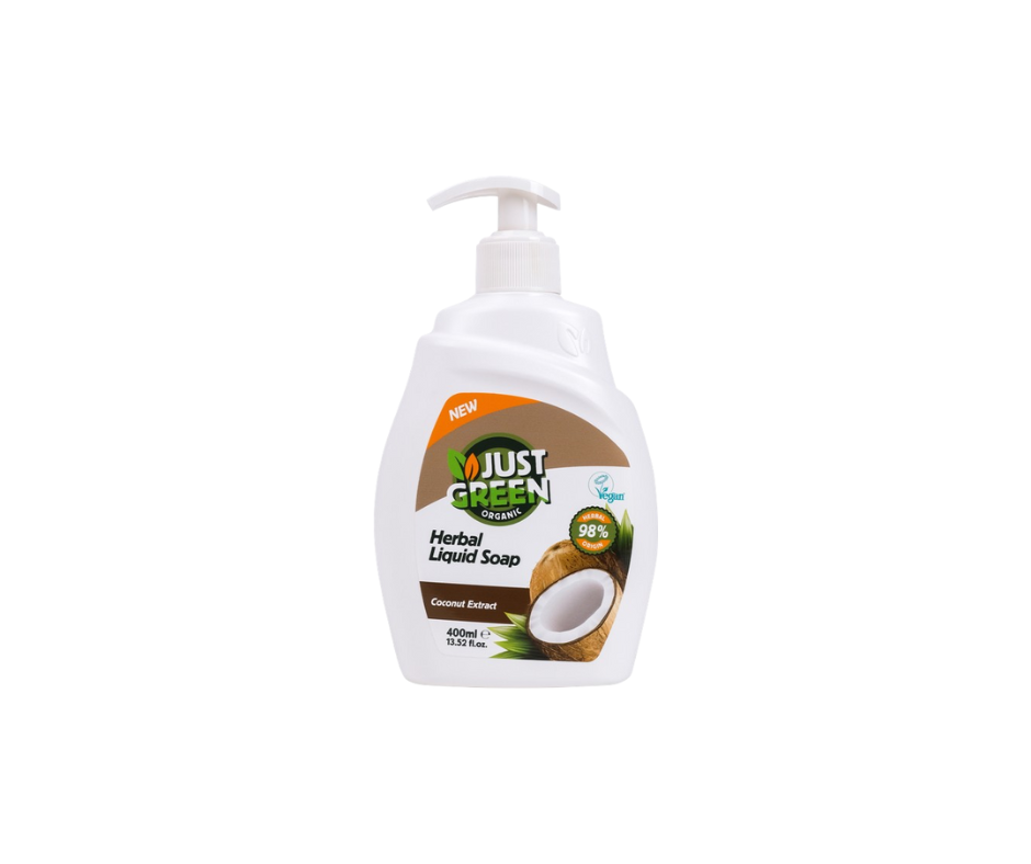 Билков течен сапун за ръце с кокос - Just Green Organic